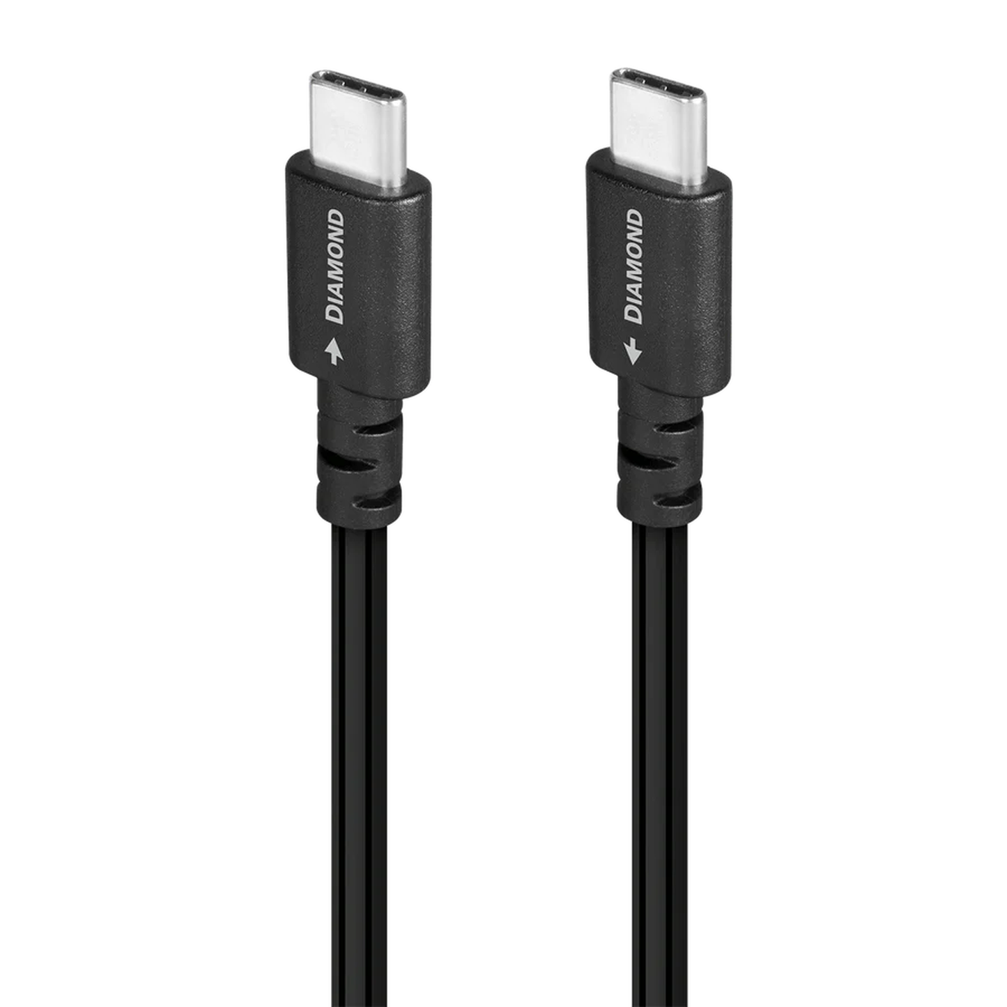 AudioQuest Diamond USB-Kabel Produktansicht mit zwei USB-C-Steckern