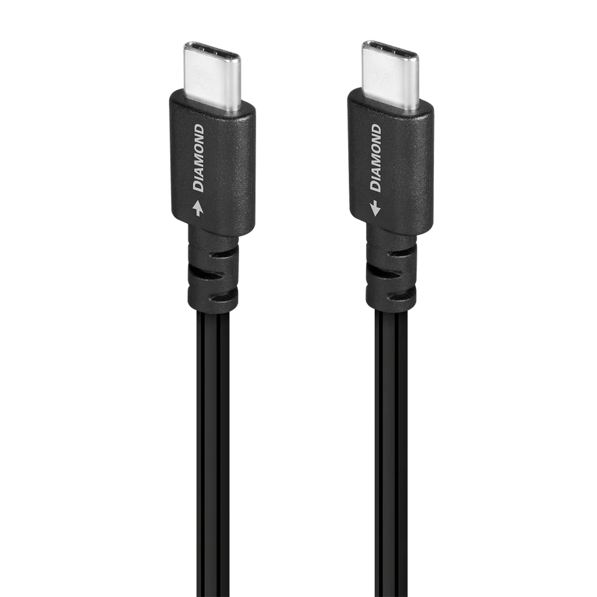 AudioQuest Diamond USB-Kabel Produktansicht mit zwei USB-C-Steckern