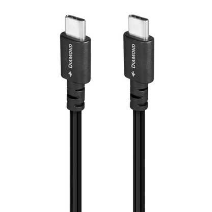 AudioQuest Diamond USB-Kabel Produktansicht mit zwei USB-C-Steckern
