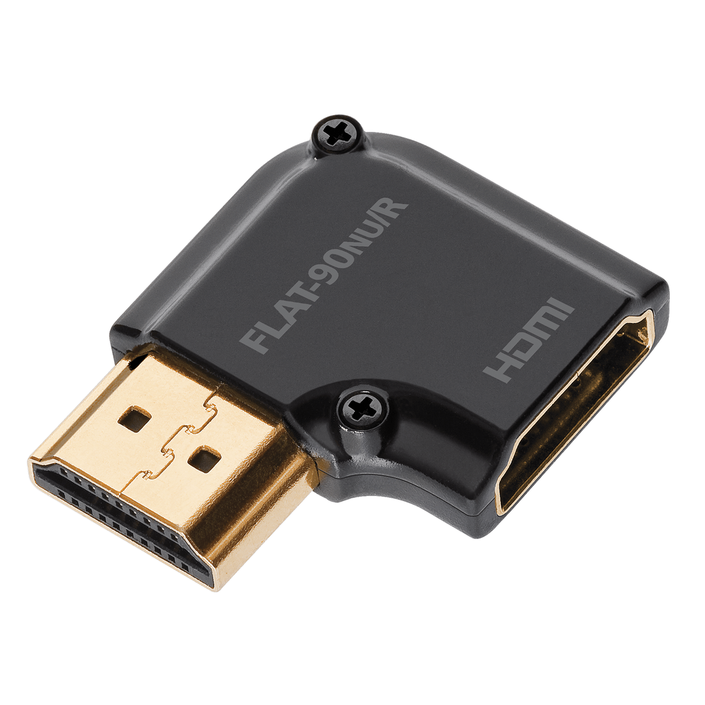 AudioQuest HDMI-Adapter FLAT-90NU/R flacher Winkeladapter nach rechts Schrägansicht