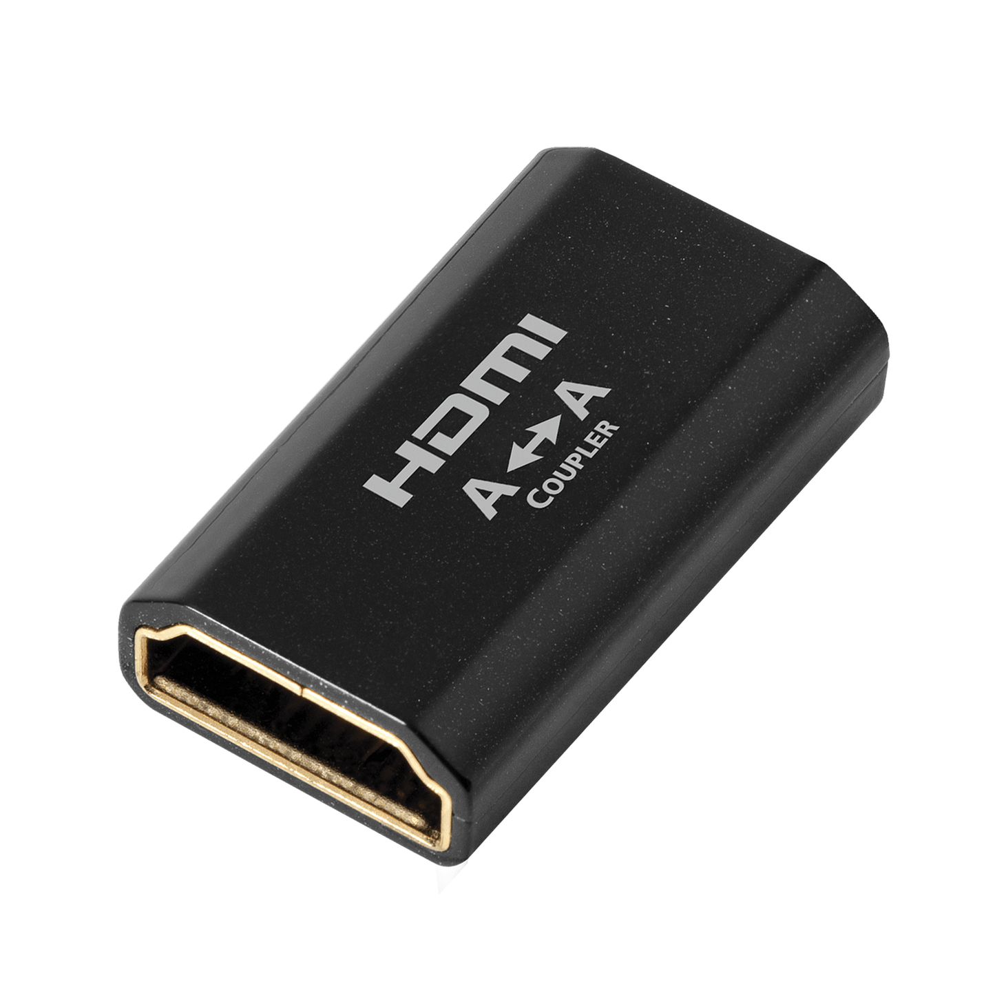 AudioQuest HDMI-Adapter Kupplung A auf A Coupler Schrägansicht