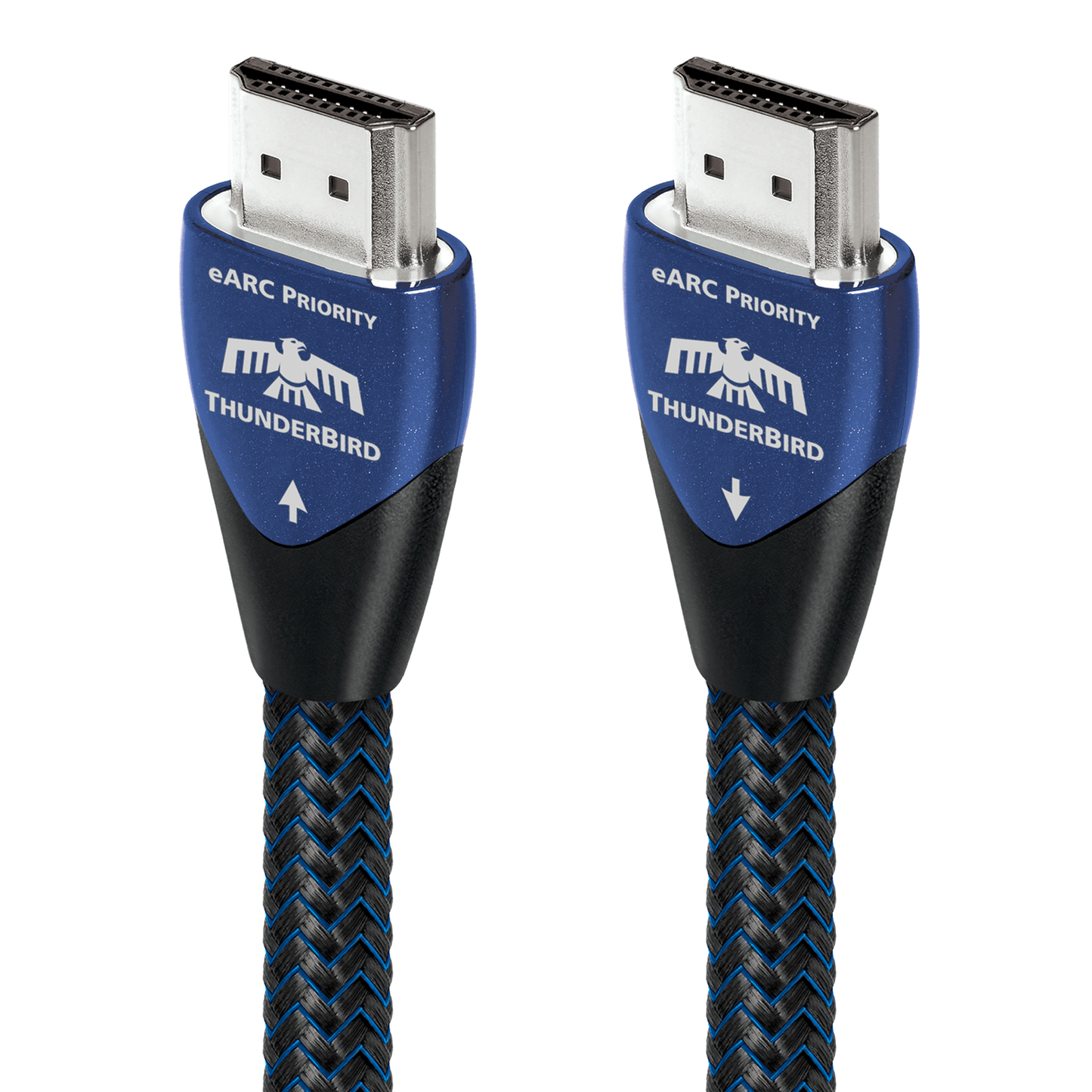 AudioQuest ThunderBird 48 eARC-Priority HDMI-Kabel Produktansicht mit beiden eARC-Priority-Steckern