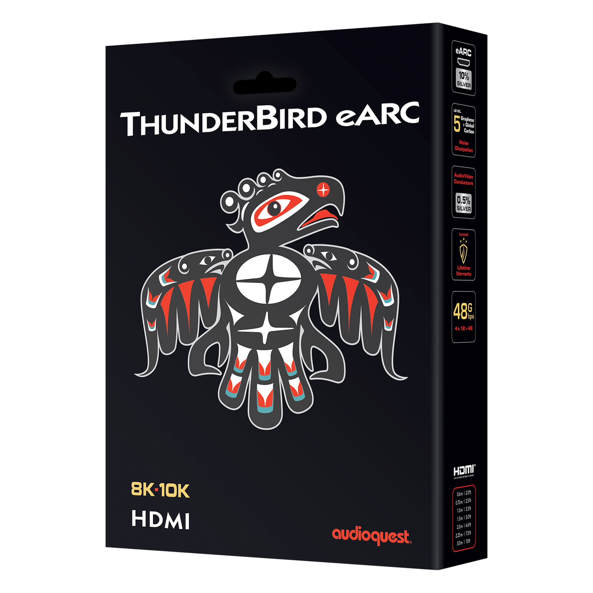 AudioQuest ThunderBird 48 eARC-Priority HDMI-Kabel Verpackung für Soundbar- und AV-Receiver-Anbindung