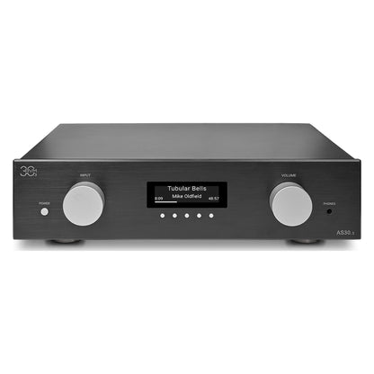 AVM AS 30.3 Streaming-Vollverstärker, Schwarz Schrägansicht 2