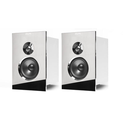 AVM Audition CB 2.3 Regallautsprecher Cellini Chrom Stereopaar mit verchromter Frontblende