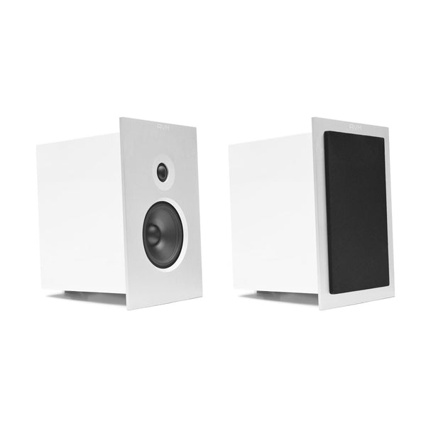 AVM Audition CB 2.3 Regallautsprecher Weiss Stereopaar, Aluminium-Schallwand ohne Frontabdeckung