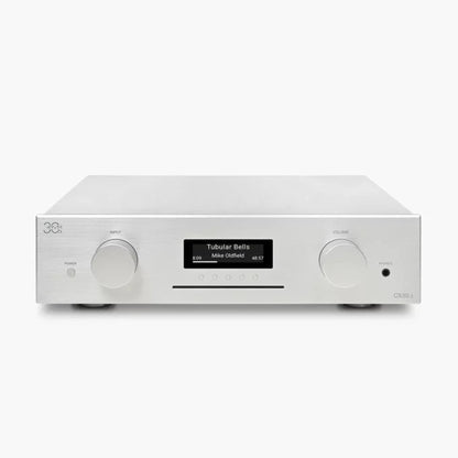 AVM CS 30.3 Streaming-Vollverstärker mit CD Silber Draufsicht auf Gehäuseoberseite und Front