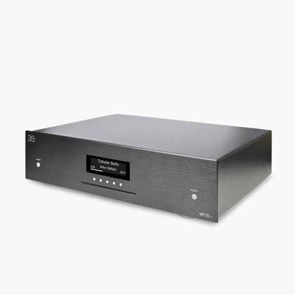 AVM MP 30.3 Streaming-Vorverstärker Schwarz Schrägansicht von rechts mit Aluminiumdeckel