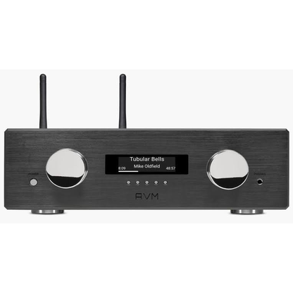 AVM Ovation AS 8.3S Streaming-Vollverstärker Schwarz Frontansicht