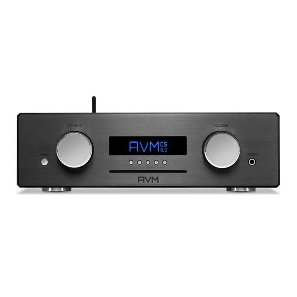 AVM Ovation CS 6.3 Streaming-CD-Receiver Schwarz Frontansicht mit Display