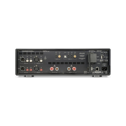 AVM Ovation CS 8.3 S Streaming-CD-Receiver Schwarz Rückansicht mit Anschlussfeld und Lautsprecherklemmen