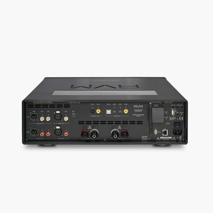 AVM Ovation CS 8.3 Streaming-CD-Receiver Black Edition Rückansicht von schräg oben