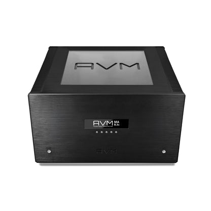 AVM Ovation MA 8.3S Mono-Endstufen Paar Schwarz, Schrägansicht