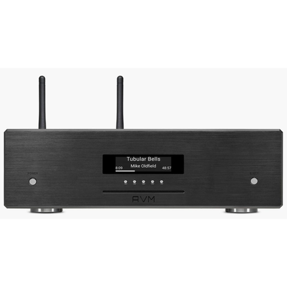 AVM Ovation MP 8.3S Media- & CD-Player Schwarz Frontansicht