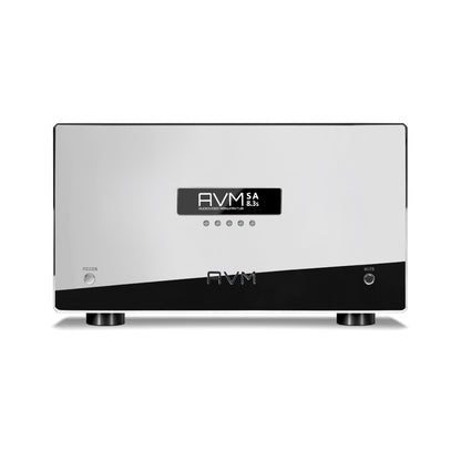 AVM Ovation SA 8.3S Stereo-Endstufe Cellini Chrom, Frontansicht