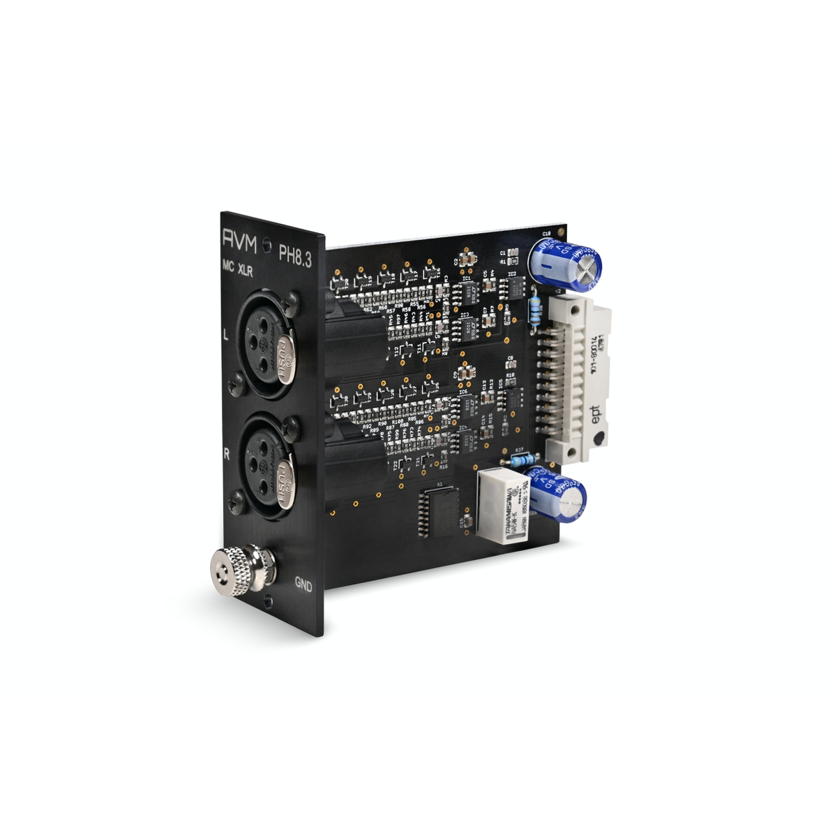 AVM PH MC XLR Phono-Modul für Ovation PH Schrägansicht