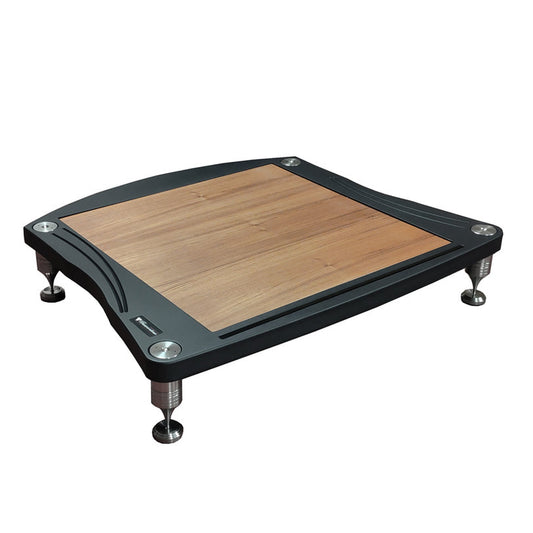 Bassocontinuo Bandura 2.1 HiFi-Rack Schrägansicht