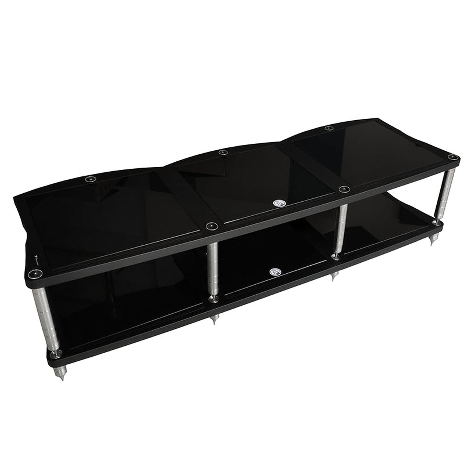 Bassocontinuo Maxi Ghironda 2.1 HiFi-Rack Schrägansicht