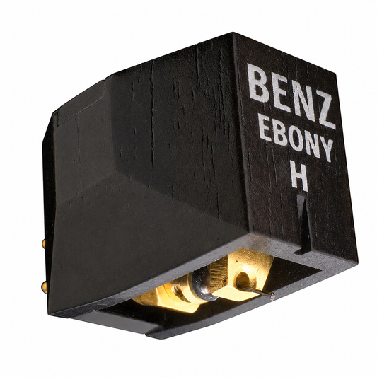 Benz Micro Ebony H MC-Tonabnehmer Moving Coil mit Ebenholz-Body Schrägansicht