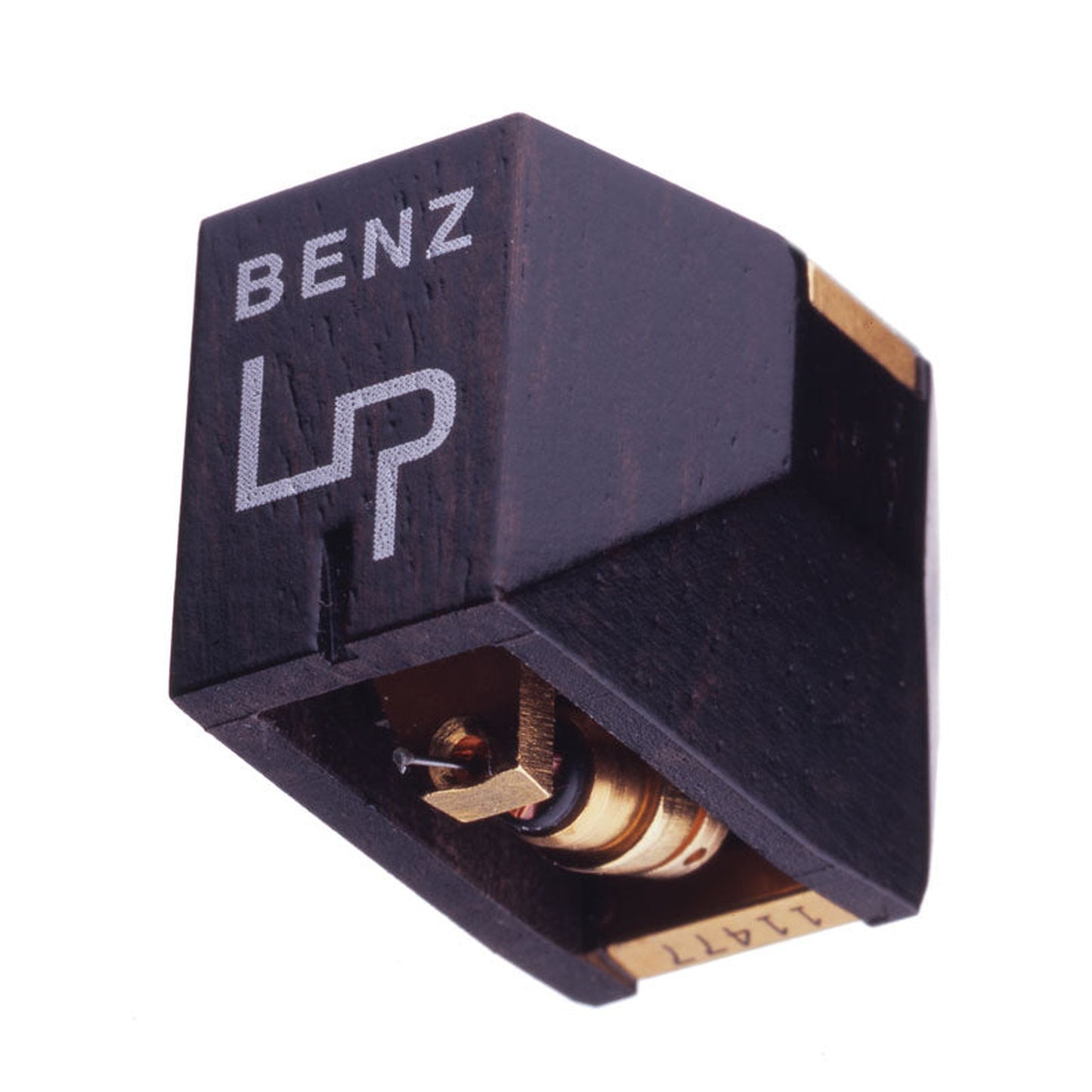 Benz Micro LP S MC-Tonabnehmer Moving Coil mit Ebenholz-Body Schrägansicht