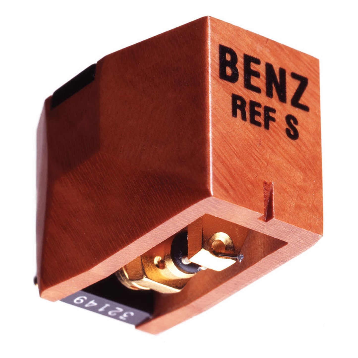 Benz Micro Reference S MC-Tonabnehmer Moving Coil mit Bruyère-Holzbody Schrägansicht