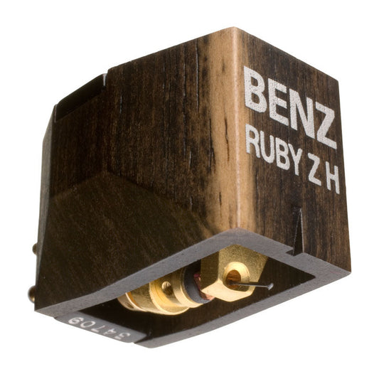 Benz Micro Ruby ZH MC-Tonabnehmer Moving Coil mit Zebrano-Holzbody Schrägansicht