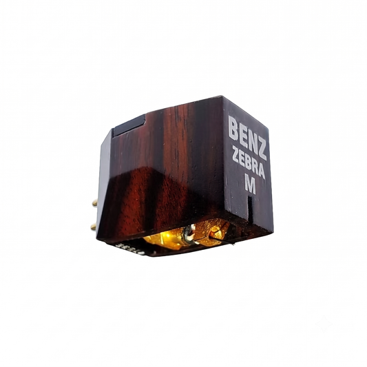 Benz Micro Zebra M MC-Tonabnehmer Moving Coil mit Zebrano-Holzbody Schrägansicht