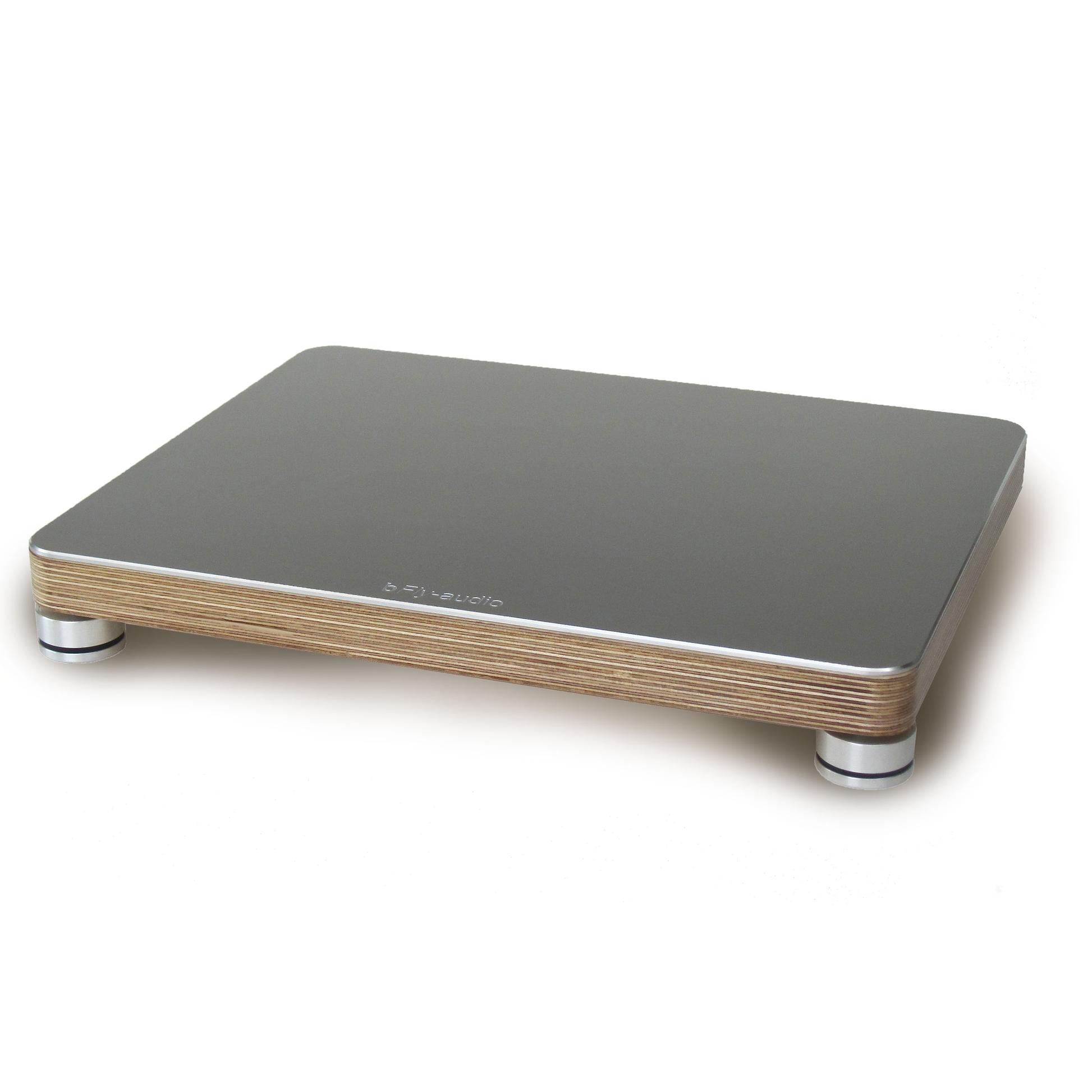 bFly-Audio BaseTwo Gerätebasis mit PRO-Füssen Farbvariante Natur