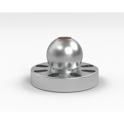 bFly-Audio Octopus Plattengewicht & Klemme Schrägansicht, Kugel Aluminium-Kupfer
