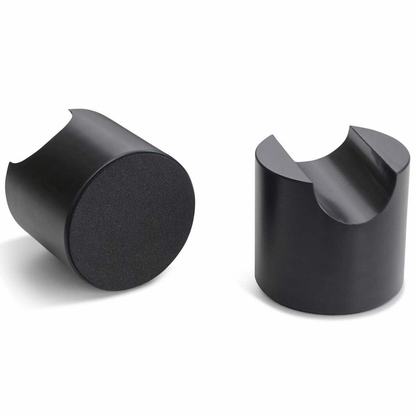 bFly-Audio TOWER-Flex Kabel-Absorber Schrägansicht, zwei Stück im Vergleich