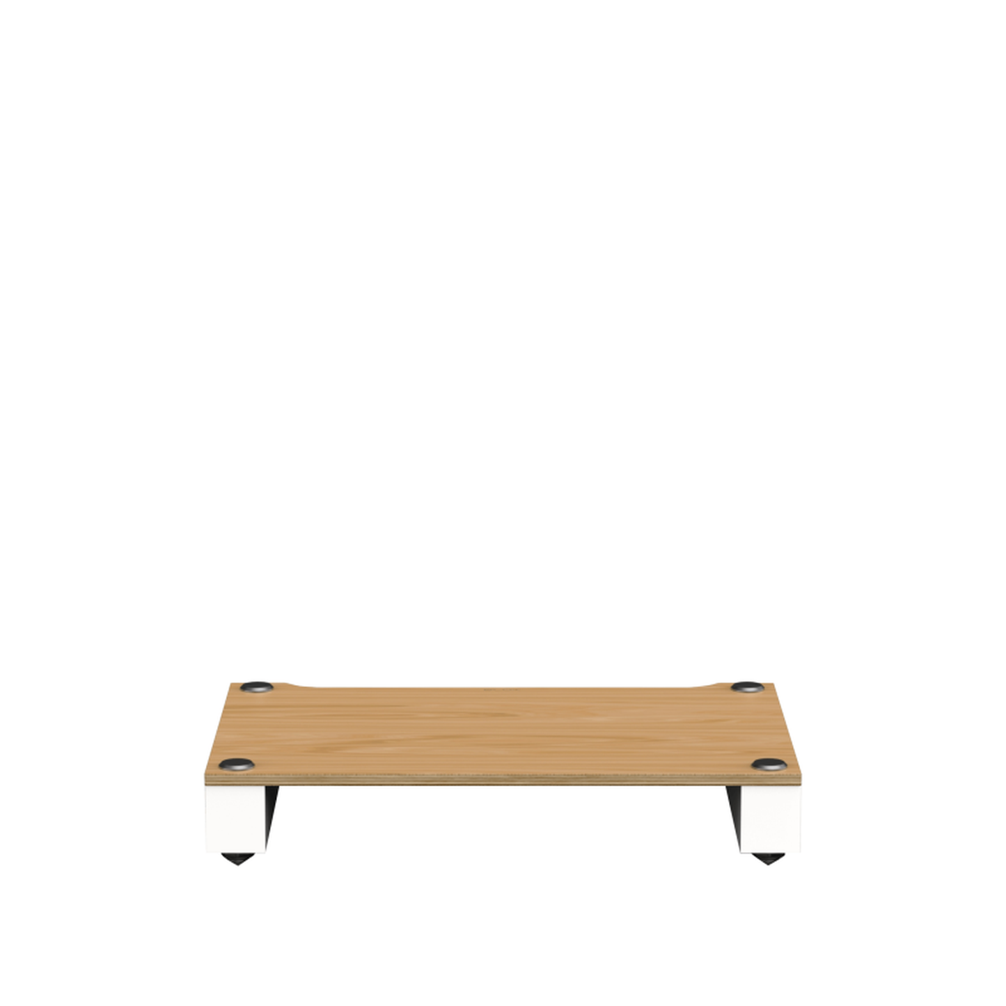Blok Stax 2G Base-Modul HiFi-Rack-Basis Esche Natur/Satinweiss, Schrägansicht