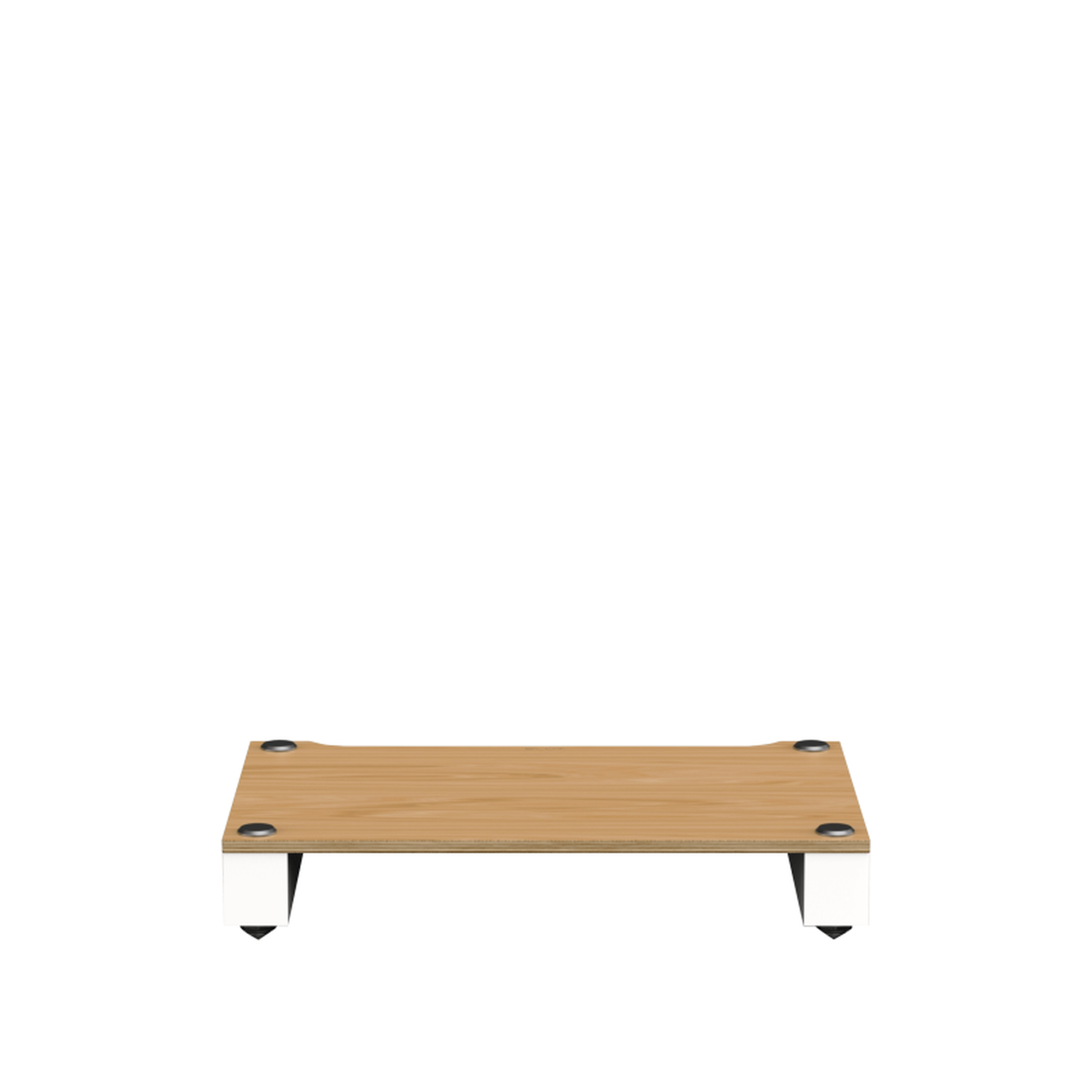 Blok Stax 2G Base-Modul HiFi-Rack-Basis Esche Natur/Satinweiss, Schrägansicht