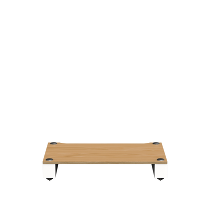 Blok Stax 2G Base-Modul HiFi-Rack-Basis Esche Natur/Satinweiss, Schrägansicht