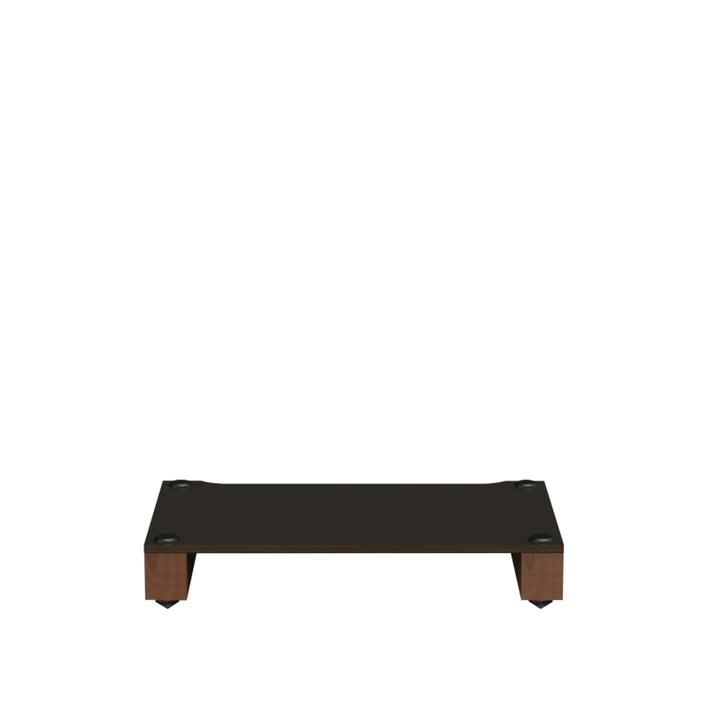 Blok Stax 2G Base-Modul HiFi-Rack-Basis Esche Schwarz/Nussbaum, Schrägansicht