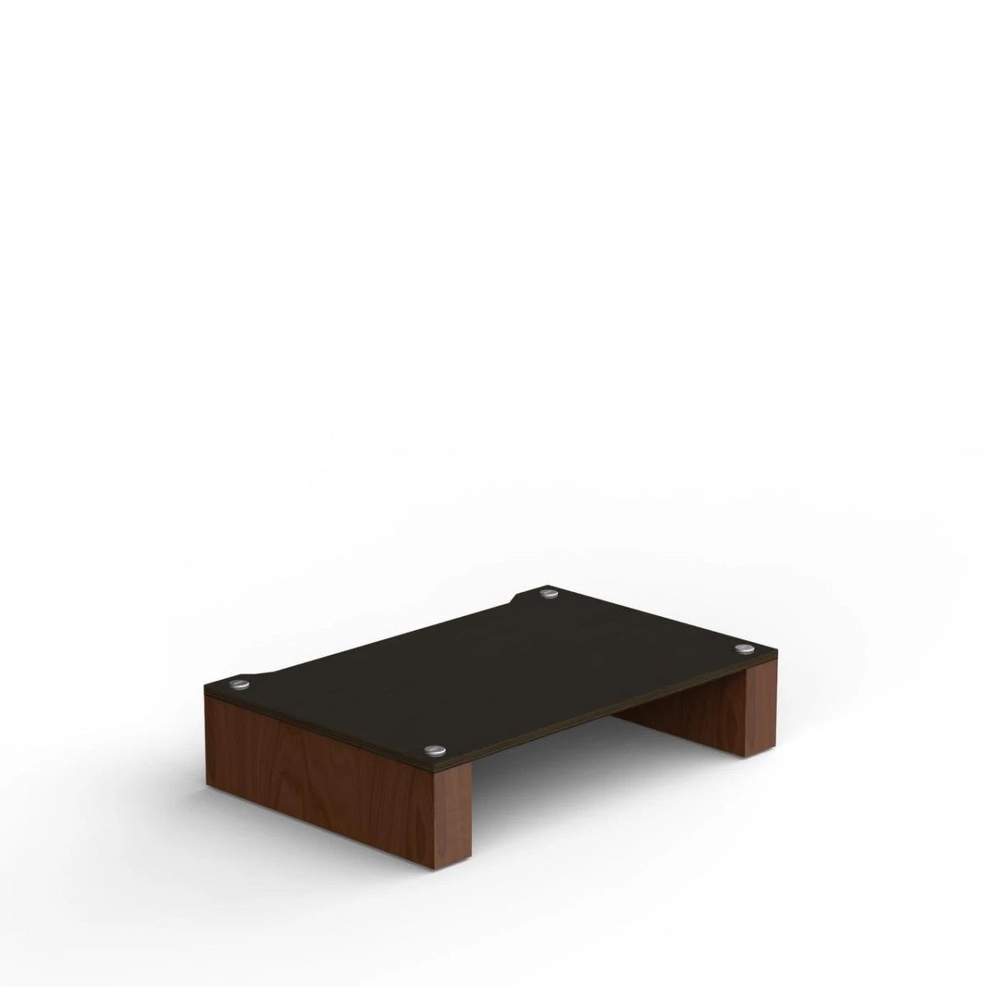 Blok Stax 2G Modul 120 HiFi-Rack-Modul Esche Schwarz/Nussbaum, Schrägansicht von oben mit Ablagefläche