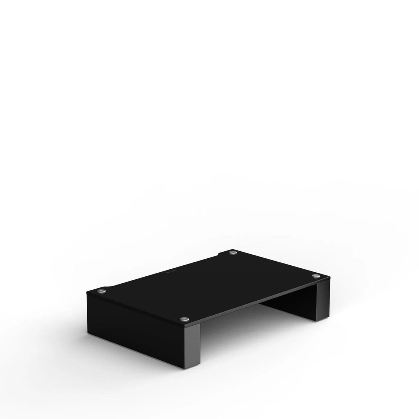 Blok Stax 2G Modul 120 HiFi-Rack-Modul Schwarzglas, Schrägansicht von oben mit Ablagefläche