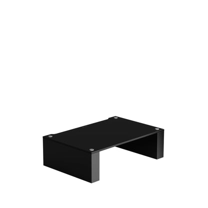 Blok Stax 2G Modul 170 HiFi-Rack-Modul Schwarzglas, Schrägansicht von oben mit Ablagefläche
