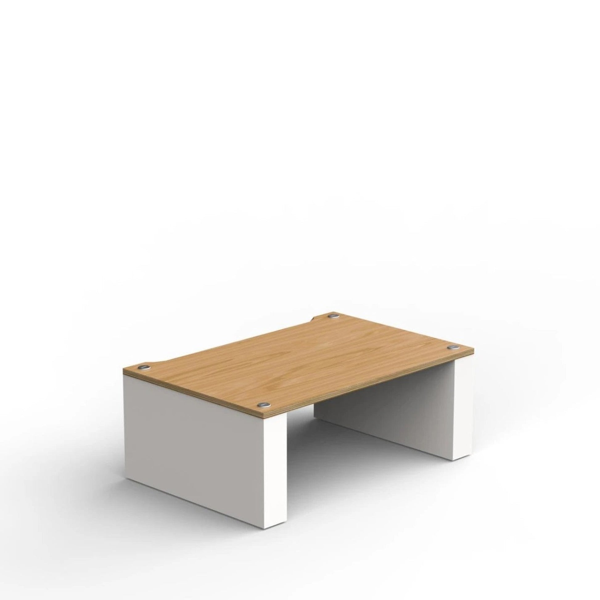 Blok Stax 2G Modul 220 HiFi-Rack-Modul Esche Natur/Satinweiss, Schrägansicht von oben mit Ablagefläche