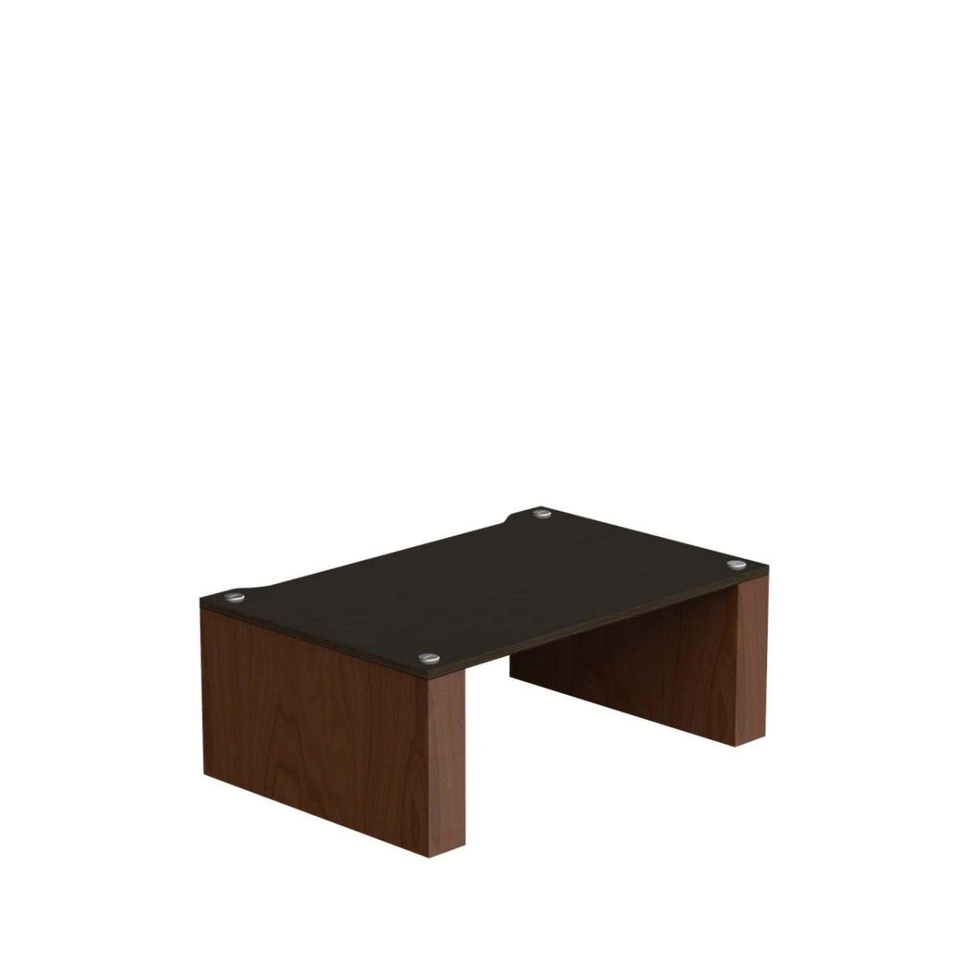 Blok Stax 2G Modul 220 HiFi-Rack-Modul Esche Schwarz/Nussbaum, Schrägansicht von oben mit Ablagefläche