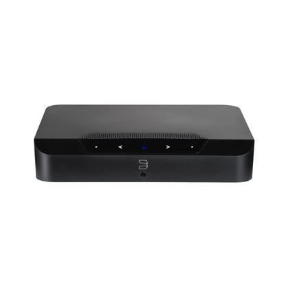 Bluesound Powernode EDGE Streaming-Verstärker Schwarz Schrägansicht von vorne oben