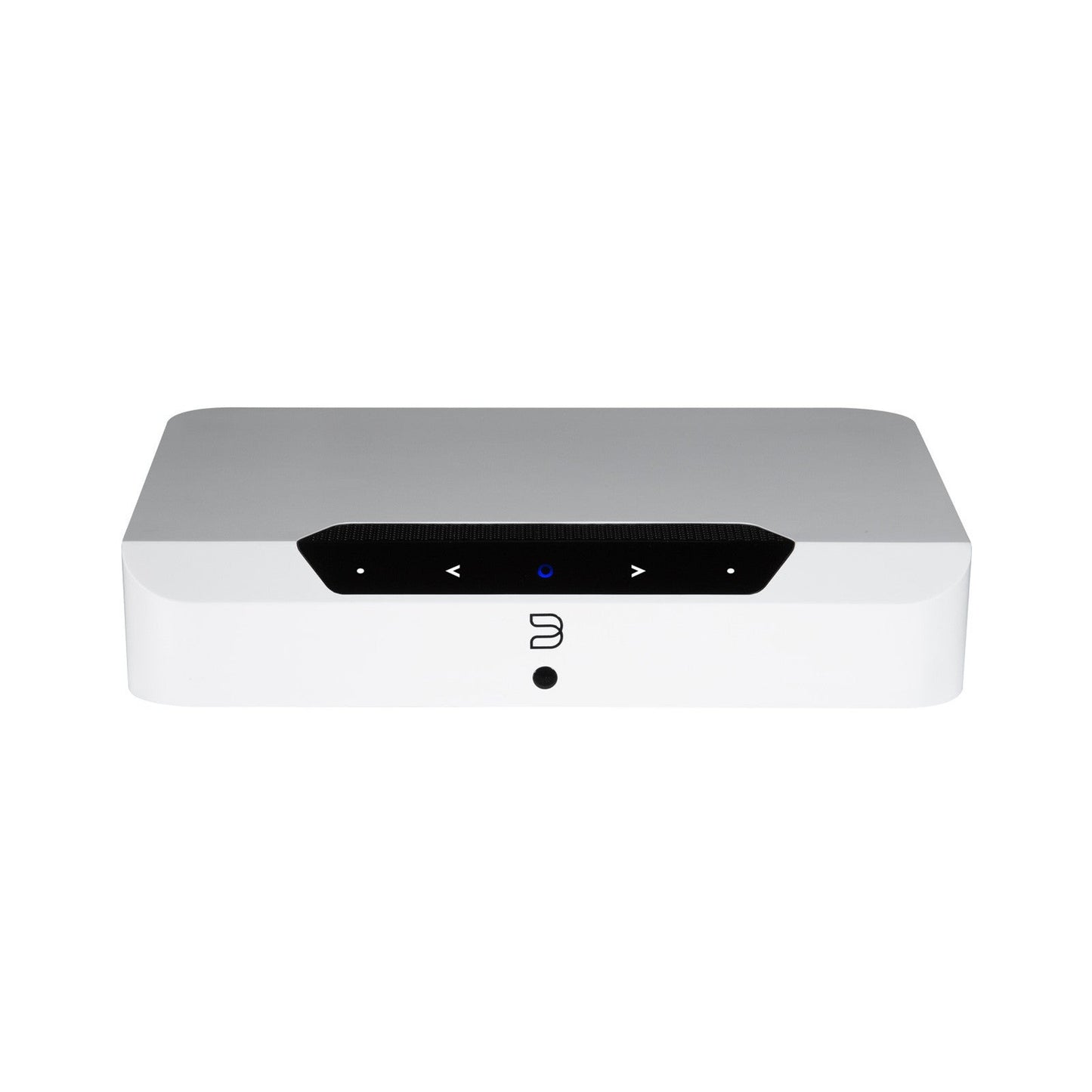 Bluesound Powernode EDGE Streaming-Verstärker Weiss Schrägansicht von vorne oben