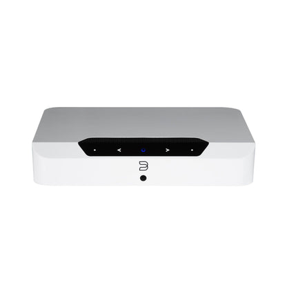 Bluesound Powernode EDGE Streaming-Verstärker Weiss Schrägansicht von vorne oben