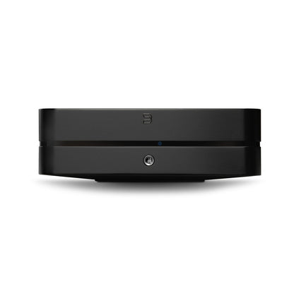 Bluesound Powernode N331 Streaming-Verstärker Schwarz Frontansicht mit Kopfhörerbuchse