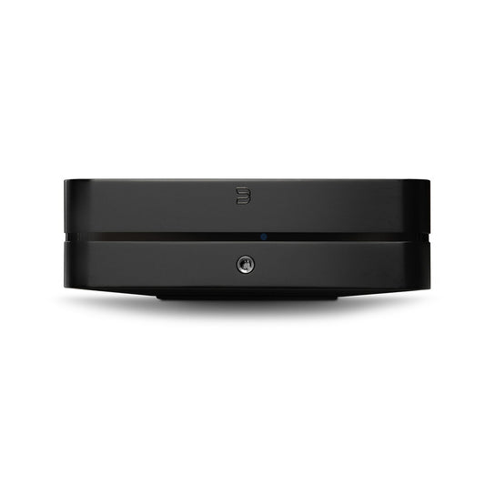 Bluesound Powernode N331 Streaming-Verstärker Schwarz Frontansicht mit Kopfhörerbuchse