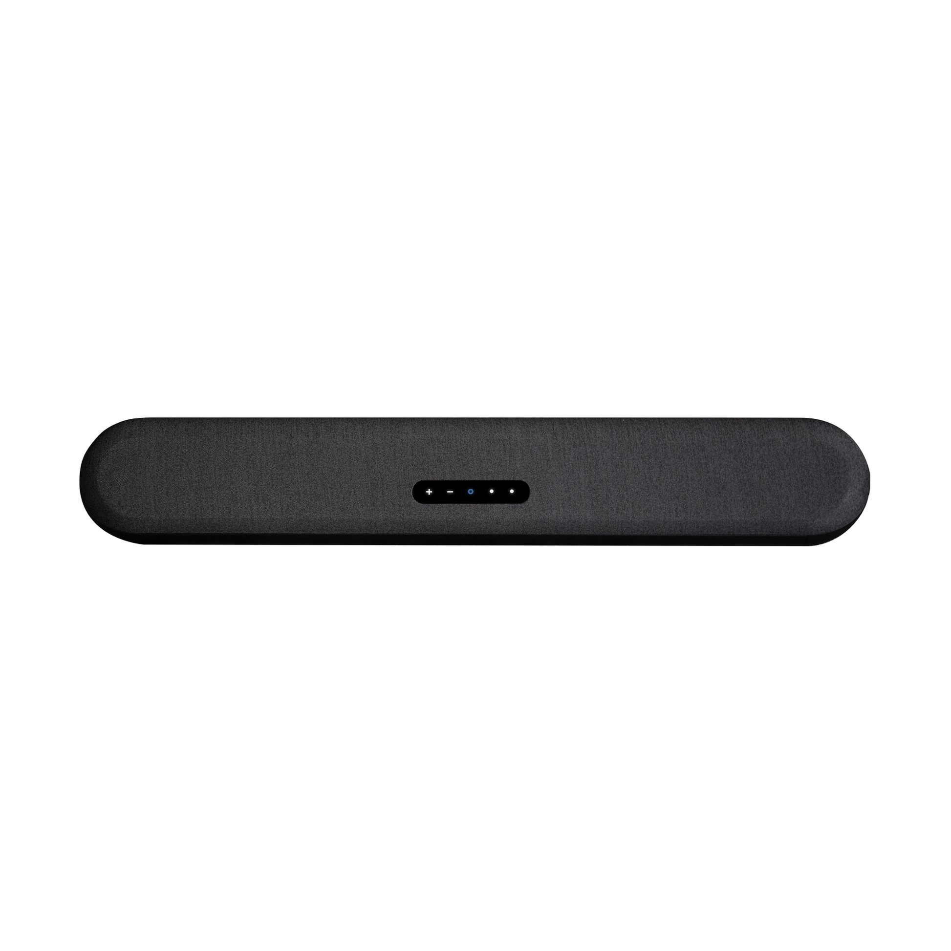 Bluesound Pulse Cinema Mini Soundbar Schwarz Draufsicht mit LED-Statusanzeige