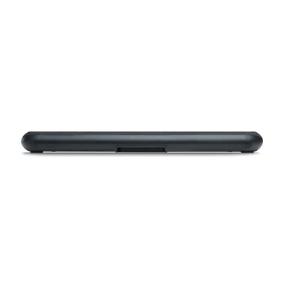 Bluesound Pulse Cinema Mini Soundbar Schwarz Rückansicht mit Aussparung für die Wandmontage