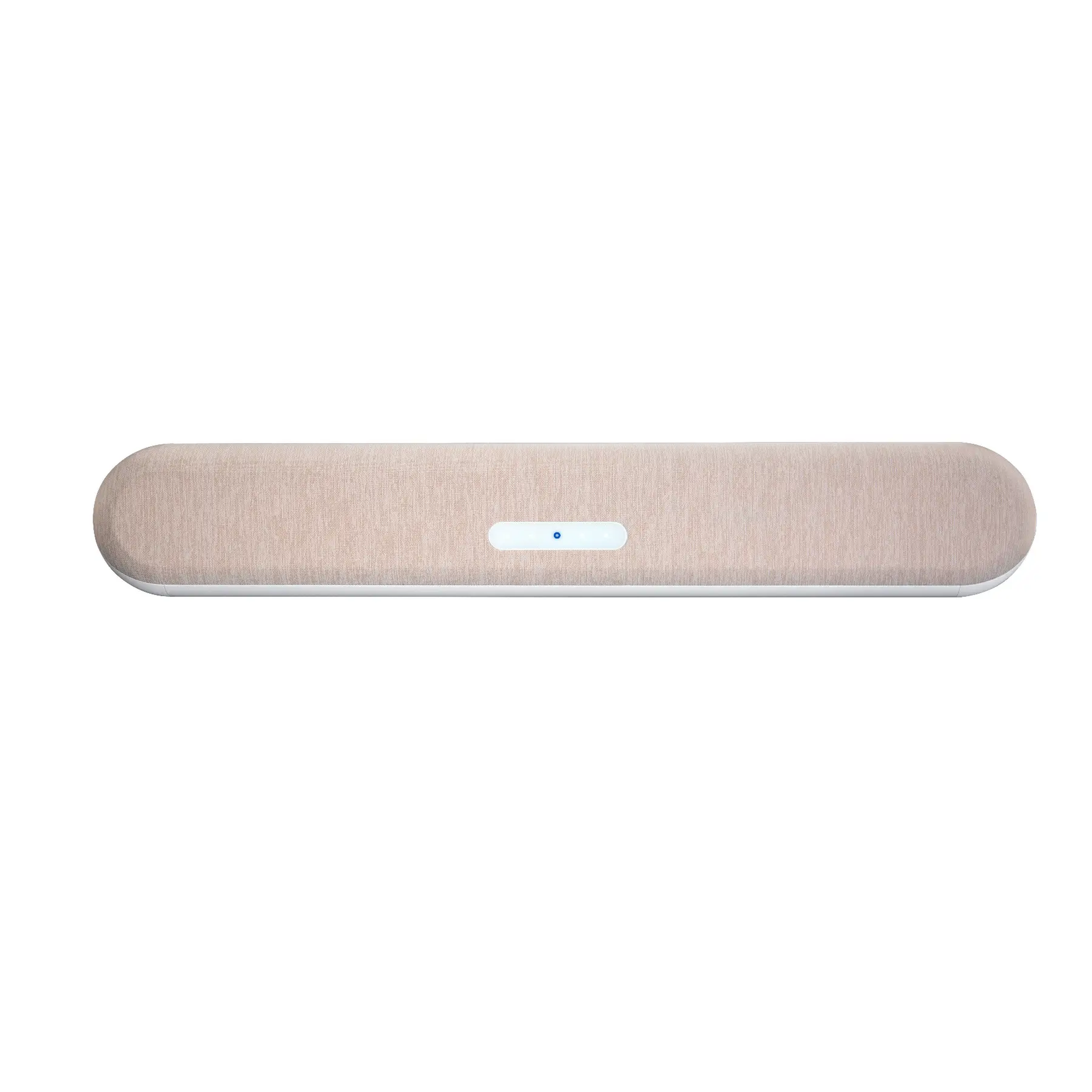 Bluesound Pulse Cinema Mini Soundbar Tan Draufsicht mit LED-Statusanzeige