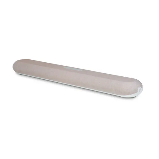 Bluesound Pulse Cinema Mini Soundbar Tan Schrägansicht von rechts oben