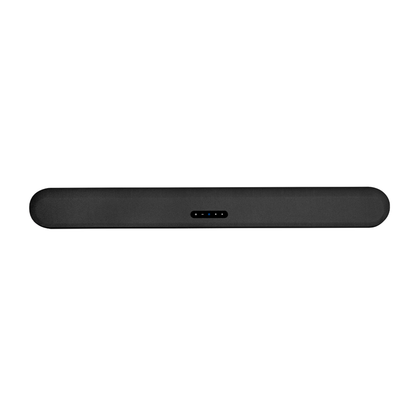 Bluesound Pulse Cinema Soundbar Schwarz Draufsicht mit LED-Statusanzeige