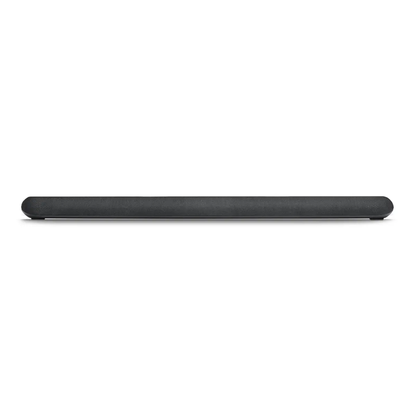 Bluesound Pulse Cinema Soundbar Schwarz Frontansicht mit Stoffbespannung